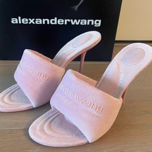 Alexander Wang Pink Sienna Slide Mule